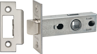 Защелка врезная Trodos 6-45 без фиксации с прямоугольной планкой (металл, никель)