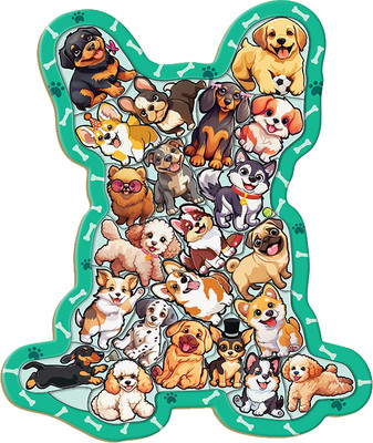 Развивающая игра Puzzle Time Пазл. Озорные щенки / 10757225 (22эл)