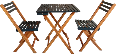 Комплект садовой мебели National Tree Company из акации / TP2074.0.5 (3 предмета)