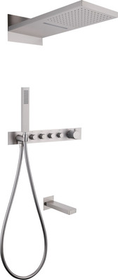 Душевая система со смесителем Abber Rund AF8753SP (сатин)