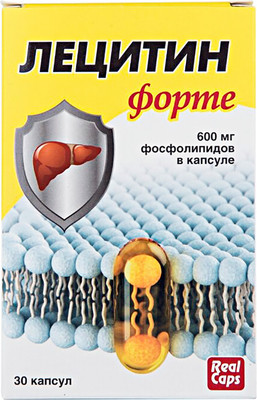 Пищевая добавка RealCaps Лецитин Форте 1580мг (30 капсул)