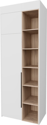 Шкаф Рэйгрупп Рэй S257-B2-EBЕ В2 (дуб элисон/белый премиум)