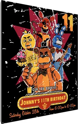 Картина по номерам PaintLine Пять Ночей с Фредди. Постер / PL-00247