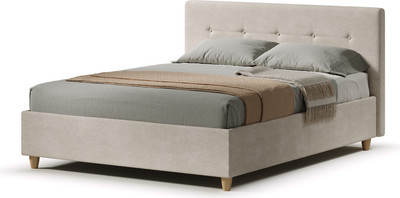 Полуторная кровать Sonit Mira 140x200 шенилл Eclipse (01 светло-бежевый)