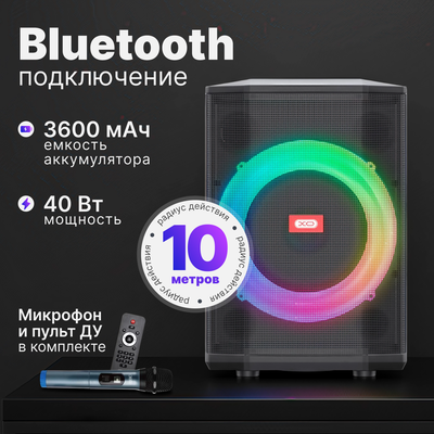Портативная колонка XO F53 (черный)