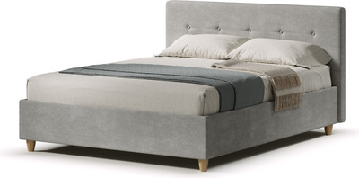 Двуспальная кровать Sonit Mira 160x200 шенилл Eclipse (07 светло-серый)