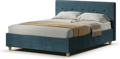 Двуспальная кровать Sonit Mira 160x200 шенилл Eclipse (15 синий)