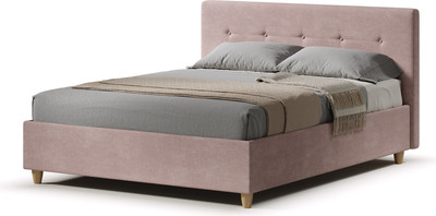 Полуторная кровать Sonit Mira 140x200 шенилл Eclipse (02 пыльная роза)