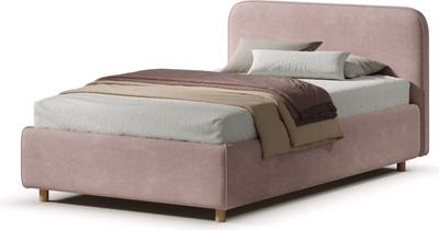 Двуспальная кровать Sonit Mia 160x200 шенилл Eclipse (02 пыльная роза)