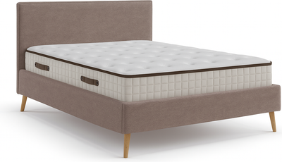 Двуспальная кровать Sonit Narsis 160x200 шенилл Eclipse (02 пыльная роза)