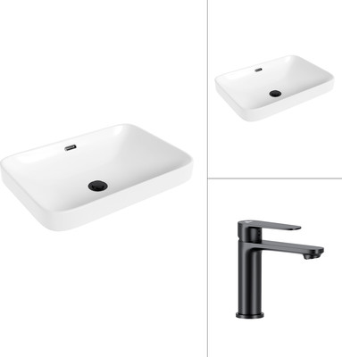 Умывальник со смесителем Lauter 21441A + Moon 21СК691BS