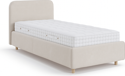 Односпальная кровать Sonit Mia 90x200 с ПМ шенилл Eclipse (01 светло-бежевый)