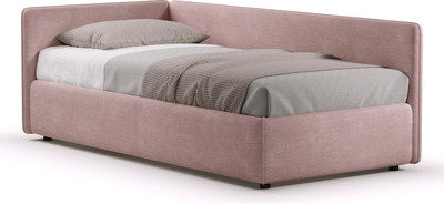 Кровать-тахта Sonit Nicole левый 90x200 шенилл Eclipse (02 пыльная роза)
