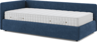 Кровать-тахта Sonit Nicole левый 90x200 шенилл Eclipse  (15 синий)