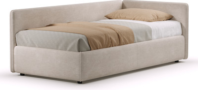 Кровать-тахта Sonit Nicole правый 90x200 шенилл Eclipse (01 светло-бежевый)