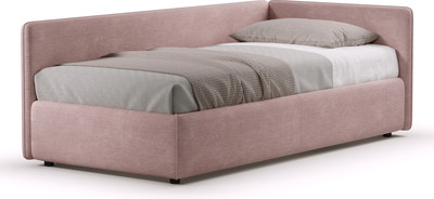 Кровать-тахта Sonit Nicole правый 90x200 шенилл Eclipse (02 пыльная роза)