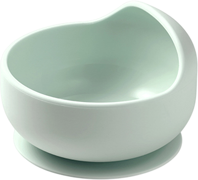 Тарелка для кормления BabyOno Силиконовая с присоской / 1481/03 (хаки)