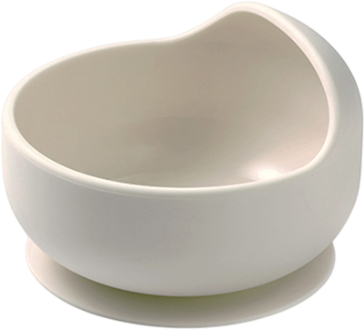 Тарелка для кормления BabyOno Силиконовая с присоской / 1481/04 (бежевый)