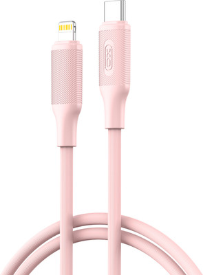 Кабель XO NB-Q265A USB-С Lightning (розовый)
