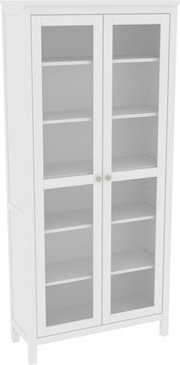 Шкаф с витриной ММЦ Кантри 20 (белый лак)