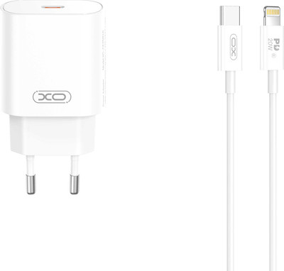 Зарядное устройство сетевое XO CE25 Lightning SET (белый)