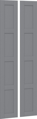 Комплект дверей для корпусной мебели Mio Tesoro Макс 2.06.14.360.4 (серый)
