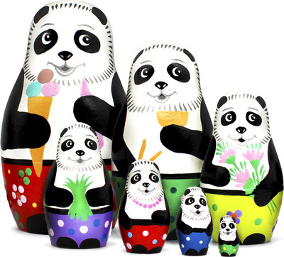 Матрешка сувенирная Брестская Фабрика Сувениров Панды / 7342