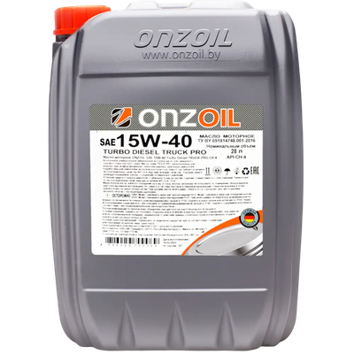 Моторное масло Onzoil Turbo Diesel Truck Pro CH-4 15W40 / 210366 (28л)