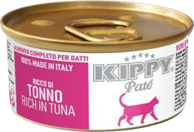 Влажный корм для кошек Kippy Cat Паштет беззерновой для всех пород с тунцом (85г)