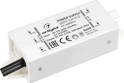 Адаптер для светодиодной ленты Arlight ARPV-24010-D 24V 0.42A 10W / 026909(1)