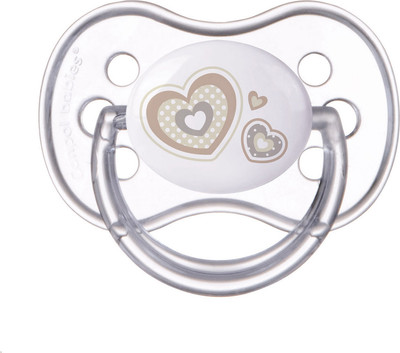 Пустышка Canpol Newborn Baby силиконовая симметричная 0-6мес / 22/580 (бежевый)