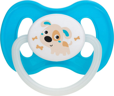 Пустышка Canpol Bunny&Company силиконовая симметричная 0-6мес / 23/268 (голубой)