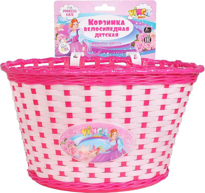 Велокорзина Vinca Sport P 04 Princess Kate (белый/розовый)