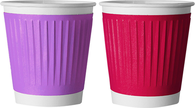 Набор бумажных стаканов Паксервис Тетра Микс 388833 / EH80-280 (500шт)