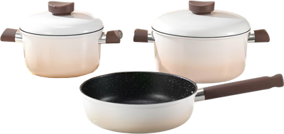 Набор кухонной посуды FeisiLang FL-M005 (белый)