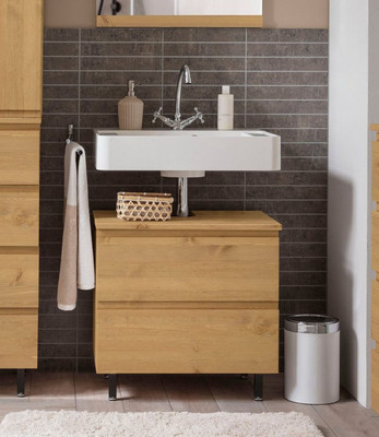 Тумба под умывальник Dipriz Fjonn 2 дв / Д.18004.1 (натуральный)