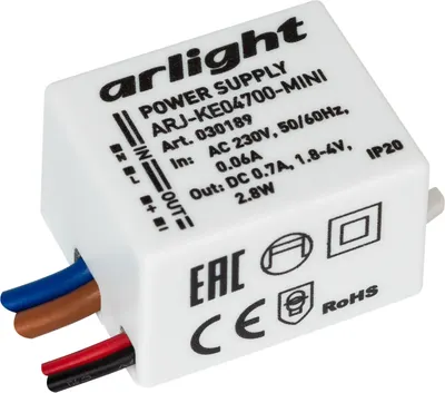 Блок питания для светильника Arlight ARJ-KE04700-MINI 2.8W 700mA / 030189