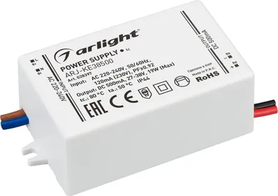 Блок питания для светильника Arlight ARJ-KE38500 19W 500mA PFC / 028397