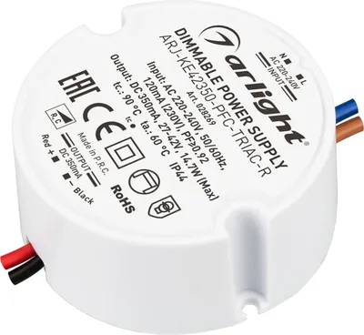 Блок питания для светильника Arlight ARJ-KE42350-PFC-TRIAC-R 15W 350mA / 028269