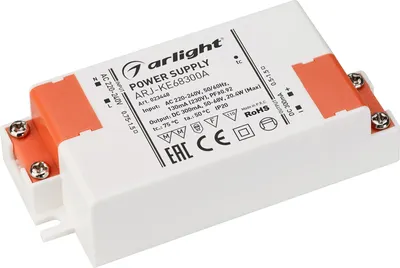 Блок питания для светильника Arlight ARJ-KE68300A 20W 300mA PFC / 023448
