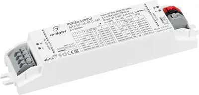 Блок питания для светильника Arlight ARJ-SP-36-PFC-WR 36W 3-50V 0.15-0.9A / 048714
