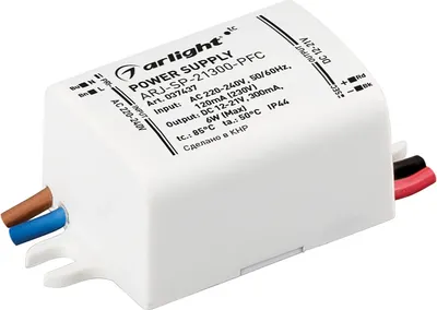 Блок питания для светильника Arlight ARJ-SP-21300-PFC 6W 12-21V 300mA / 037437