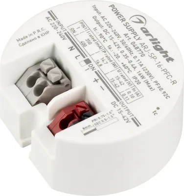 Блок питания для светильника Arlight ARJ-SP-16-PFC-R 16W 15-42V 0.35-0.4A / 048770