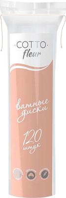 Ватные диски Чистовье Cotto Fleur (120шт)