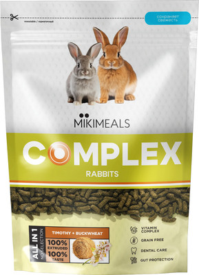 Корм для грызунов Mikimeals Complex Для кроликов (500г)