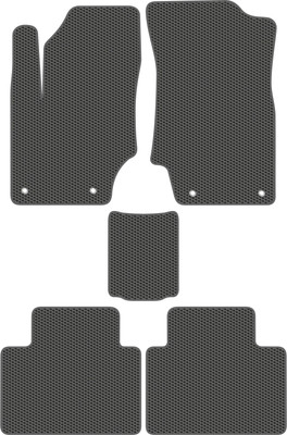 Комплект ковриков для авто Alicosta 1617_1_сер для Geely Belgee X50 I SUV 2023-н.в. (EVA соты, серый)