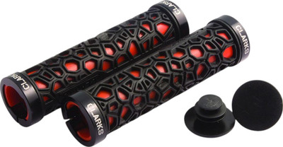 Грипсы для велосипеда Clarks CLO-208 TwoSideLock / 3-230 (черный/красный)