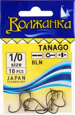 Набор крючков рыболовных Волжанка Tanago / SW-010-1/0 (10шт)
