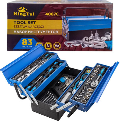 Универсальный набор инструментов KingTul KT-4087C (65813)