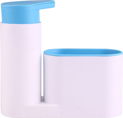 Дозатор моющего средства с подставкой для губки Sundays Home Органайзер + Дозатор 450мл / HC0730L (синий)